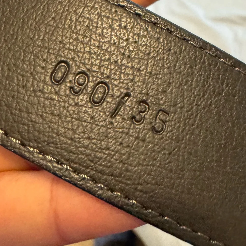 Unisex Italian Navy Leather Belt